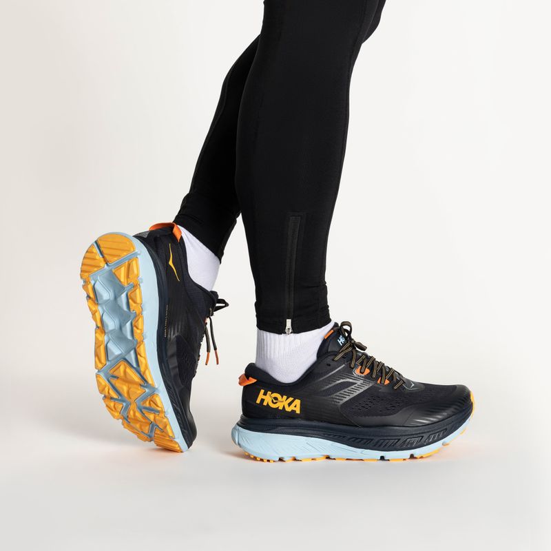 Herren-Laufschuhe HOKA Stinson ATR 6 blau graphite/summer song 2