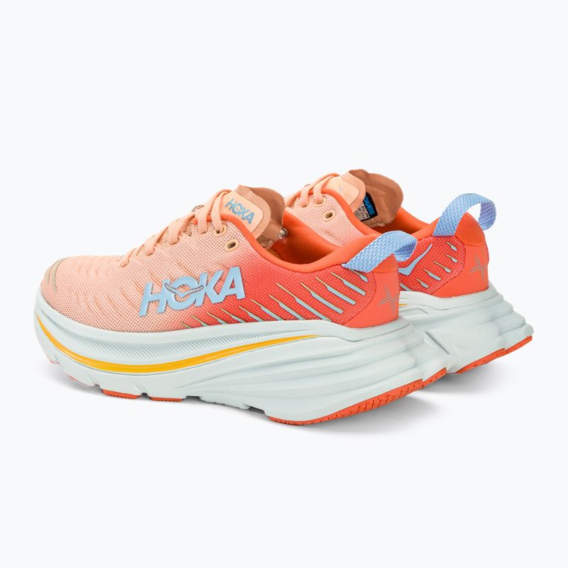 Damen Laufschuhe HOKA Bondi X caellia/peach parfait 4