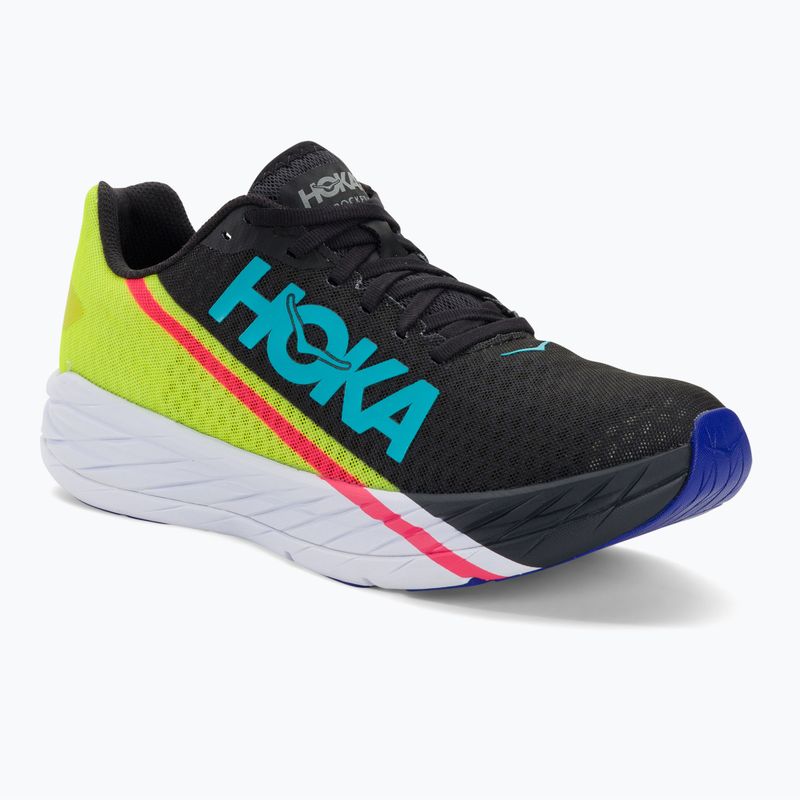 HOKA Rocket X schwarz/abends primrose Laufschuh