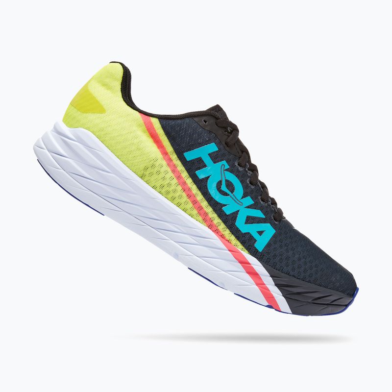 HOKA Rocket X schwarz/abends primrose Laufschuh 8