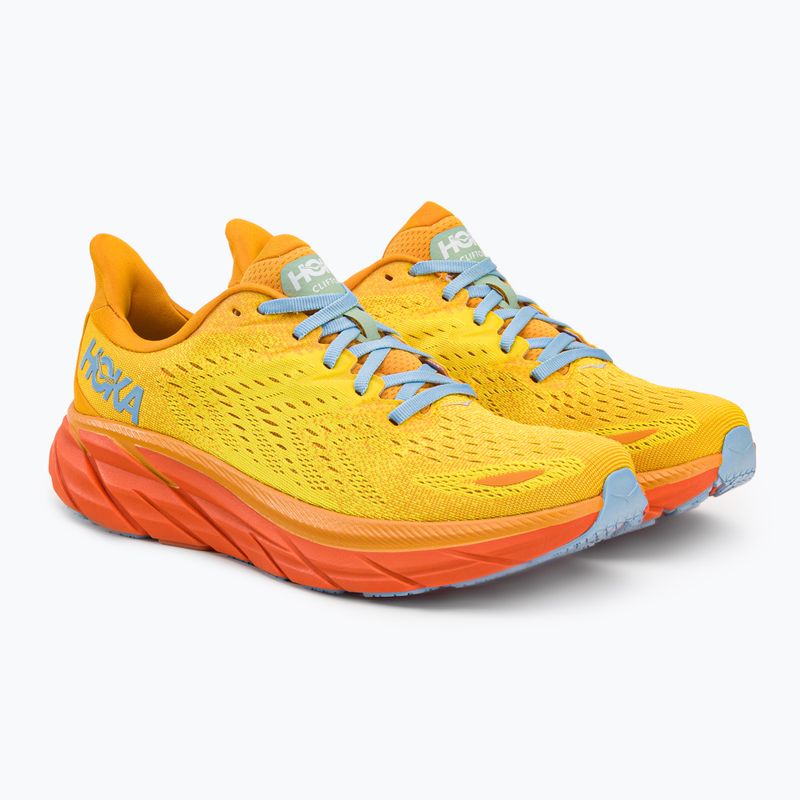 HOKA Herren Laufschuhe Clifton 8 gelb 1119393-RYMZ 4