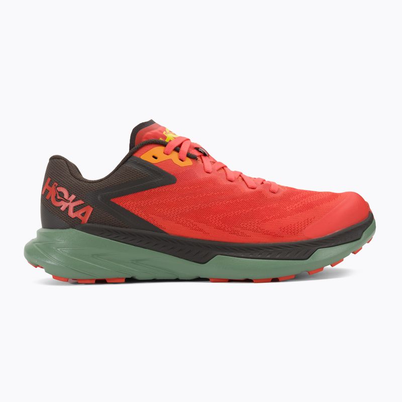 Herren Laufschuhe HOKA Zinal fiesta/schwarz oliv 2