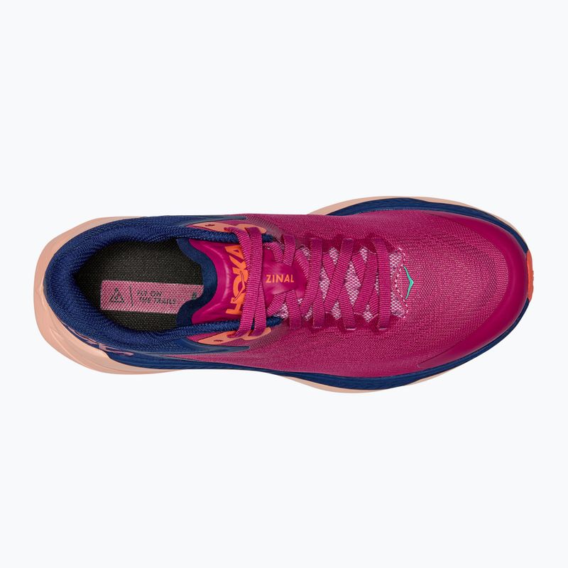 Damen Laufschuhe HOKA Zinal festival fuchsia/bellwether blau 9