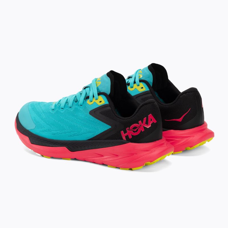 Damen Laufschuhe HOKA Zinal scuba blau/diva rosa 3