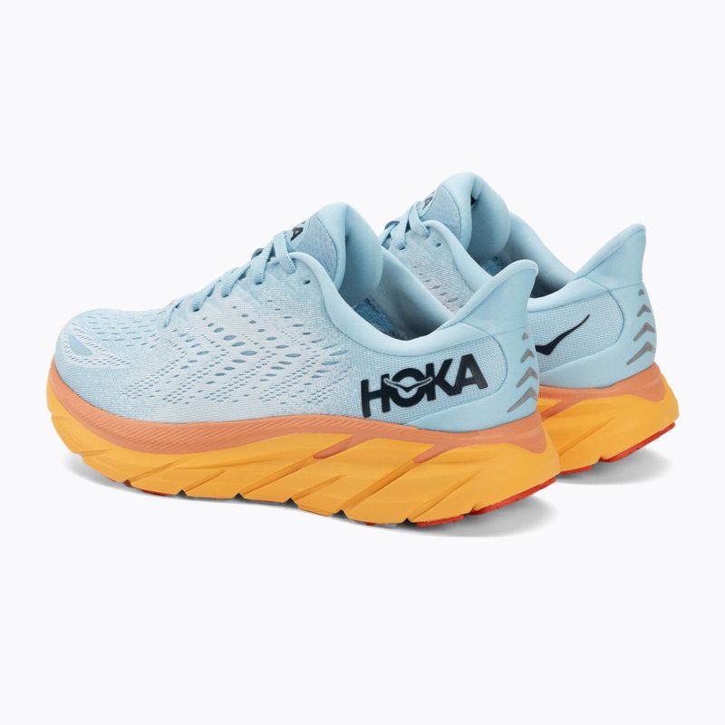 Damen Laufschuhe HOKA Clifton 8 Wide summer song/ice flow 3