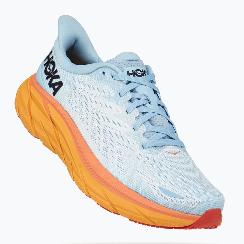 Damen Laufschuhe HOKA Clifton 8 Wide summer song/ice flow 8