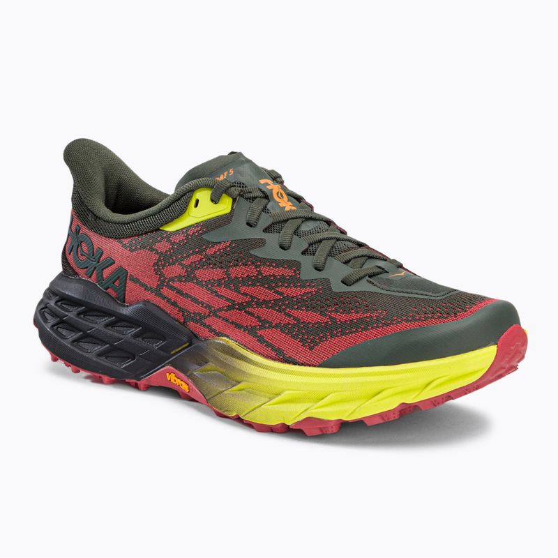 HOKA Speedgoat 5 Herren Laufschuhe dunkelgrün 1123157-TFST