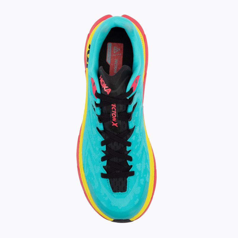 HOKA Tecton X Herren Laufschuhe scuba blau/diva rosa 6