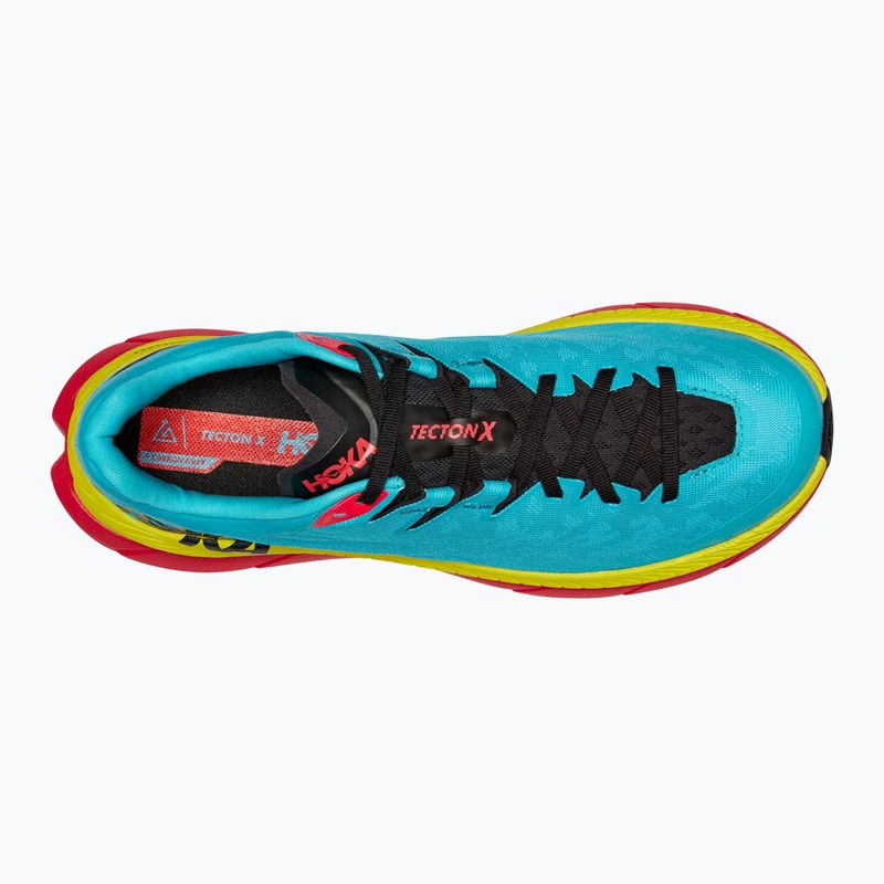 HOKA Tecton X Herren Laufschuhe scuba blau/diva rosa 9