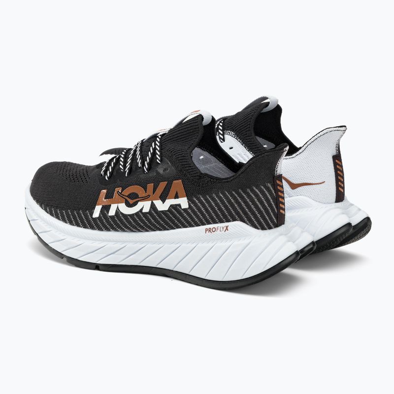 HOKA Herren Laufschuhe Carbon X 3 schwarz und weiß 1123192-BWHT 4
