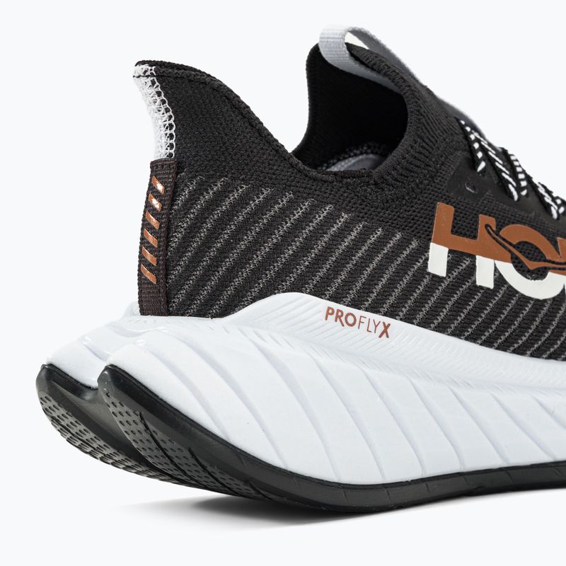 HOKA Herren Laufschuhe Carbon X 3 schwarz und weiß 1123192-BWHT 9