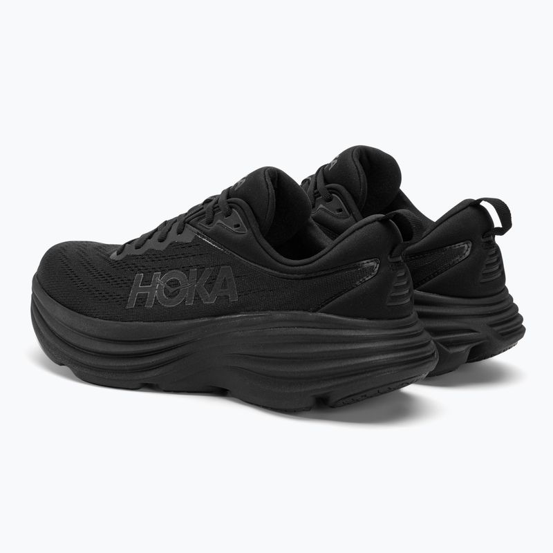 Herren Laufschuhe HOKA Bondi 8 schwarz/schwarz 4