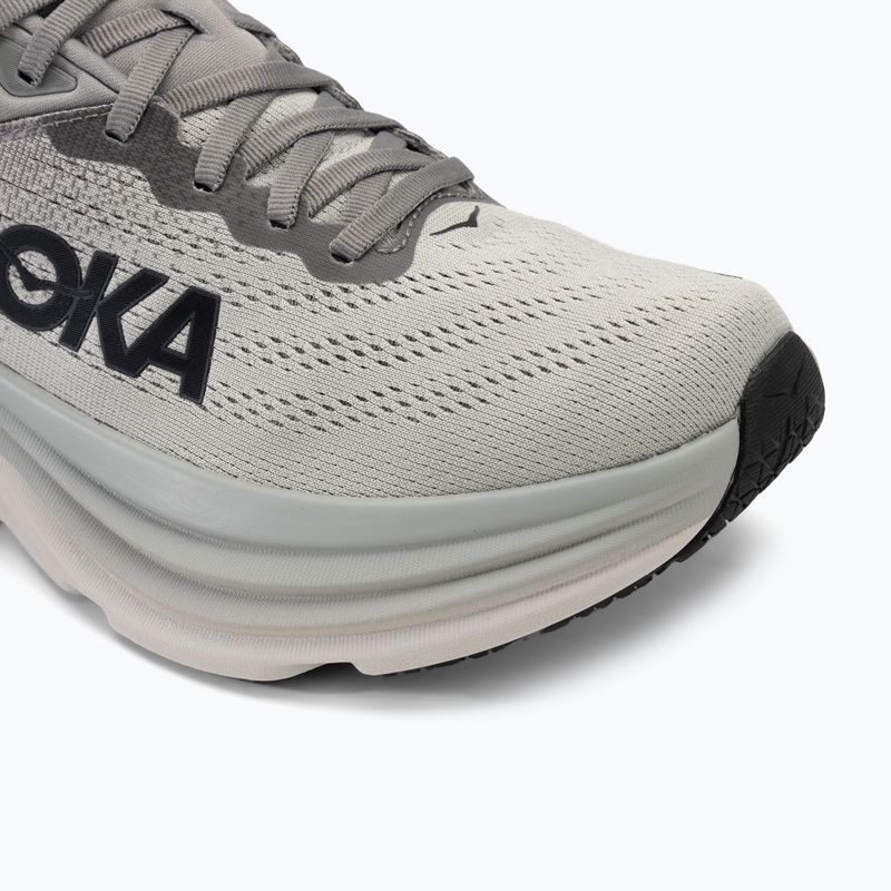 HOKA Bondi 8 sharkskin/harbor mist Herren Laufschuhe 7