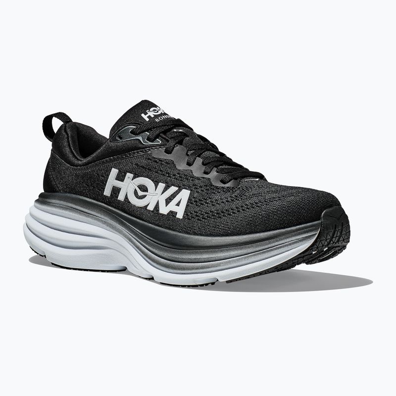 Herren Laufschuhe HOKA Bondi 8 schwarz/weiss 11