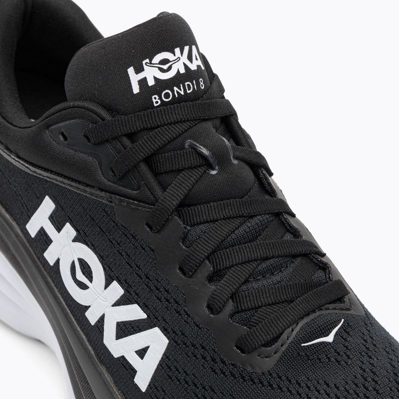 Herren Laufschuhe HOKA Bondi 8 schwarz/weiss 8