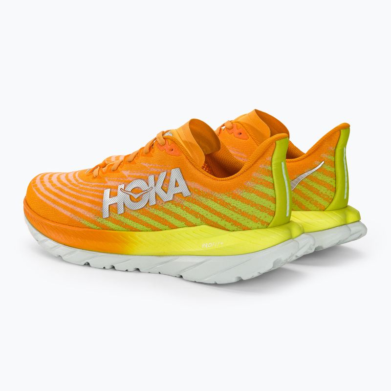 Herren Laufschuhe HOKA Mach 5 strahlend gelb orange 4