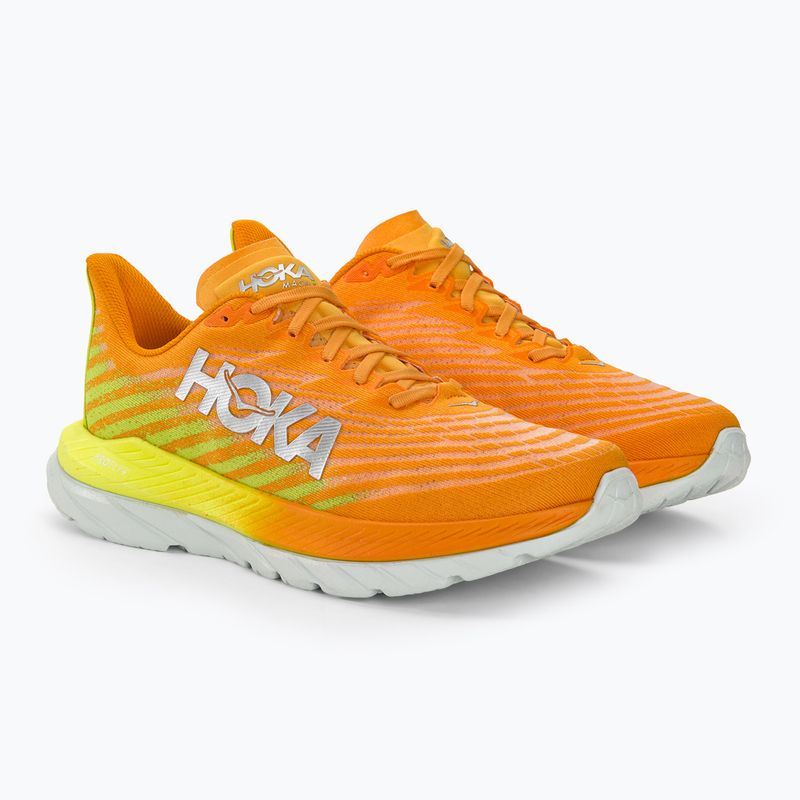 Herren Laufschuhe HOKA Mach 5 strahlend gelb orange 5