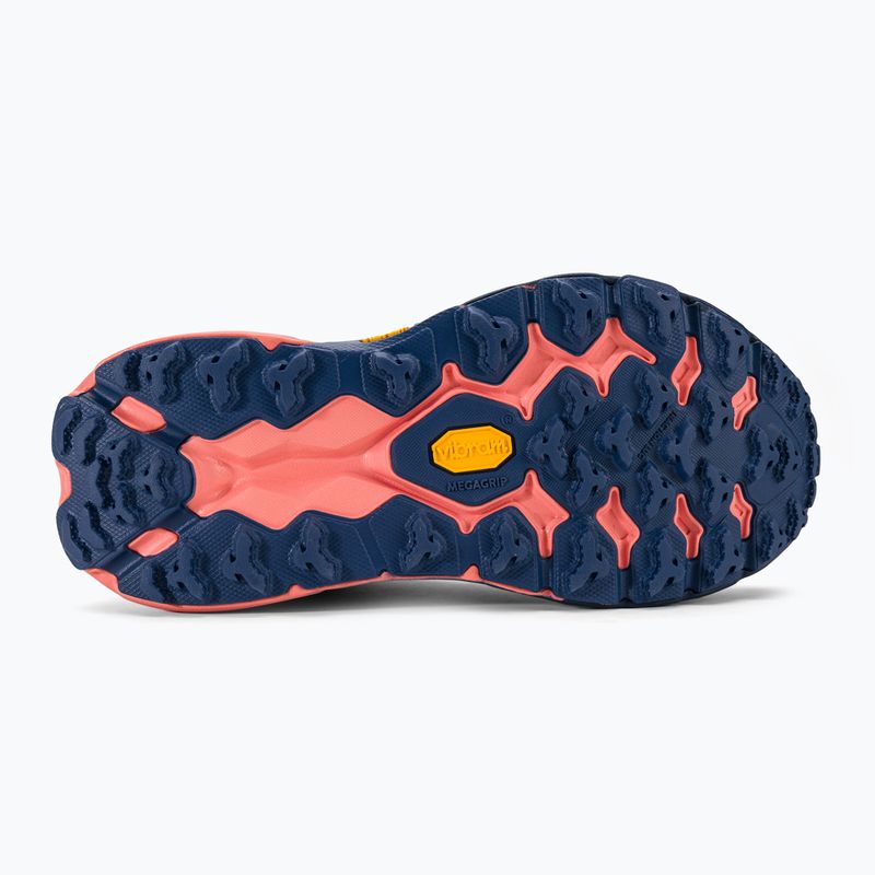 Damen Laufschuhe HOKA Speedgoat 5 Mid GTX bellwether blau/camellia 5