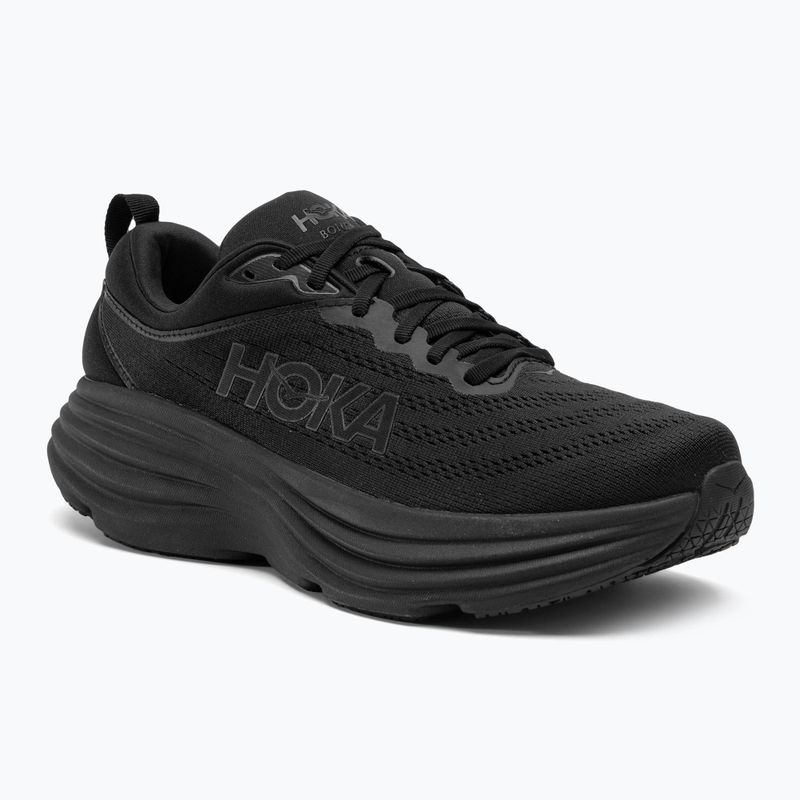 Herren Laufschuhe HOKA Bondi 8 Wide schwarz/schwarz