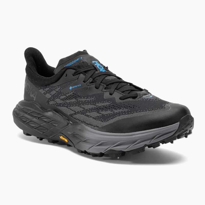 Herren Laufschuhe HOKA Speedgoat 5 GTX Spike schwarz/schwarz