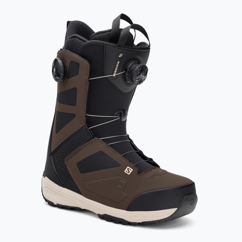 Snowboardboots Herren Salomon Dialoge Dual Boa braun L416989