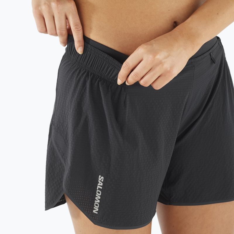 Laufshorts Damen Salomon Sense Aero 5'' deep black / peris 4