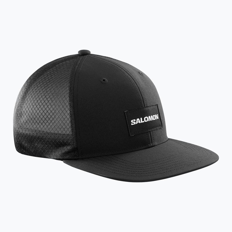 Salomon Trucker Flat tiefschwarz/tiefschwarz Baseballkappe