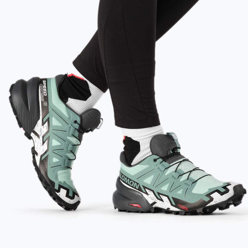 Laufschuhe Damen Salomon Speedrcross 6 grün L417431 3