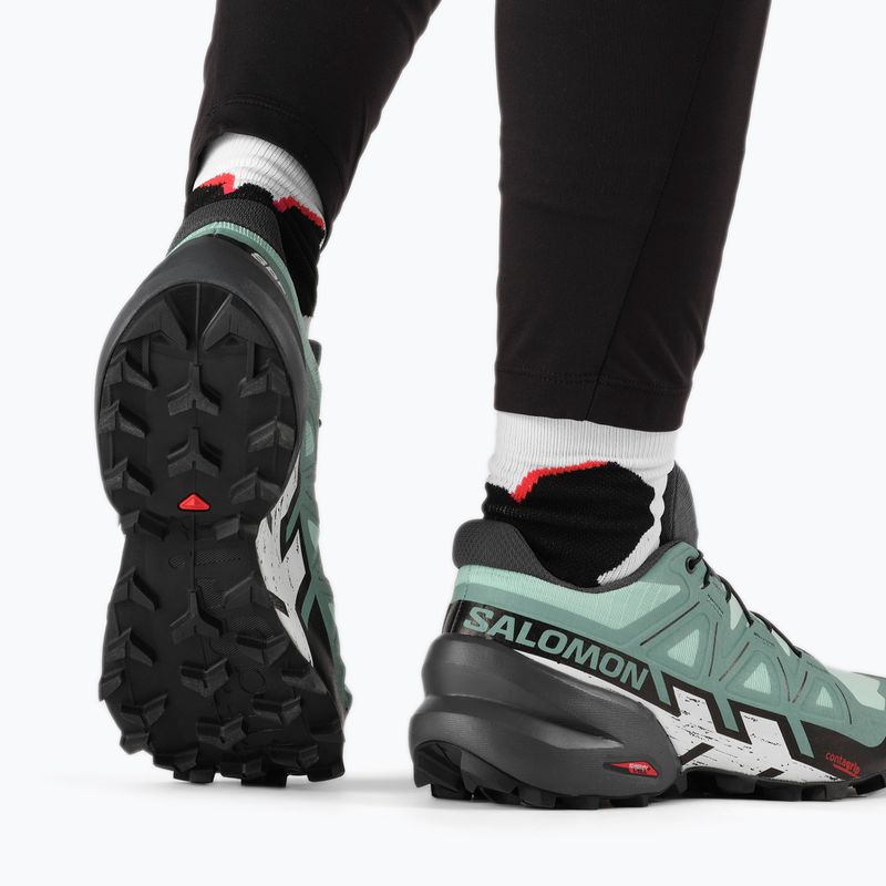 Laufschuhe Damen Salomon Speedrcross 6 grün L417431 4