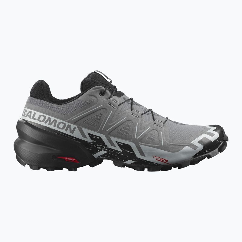 Herren Laufschuhe Salomon Speedcross 6 Wide quiet shade/schwarz/perlblau 2