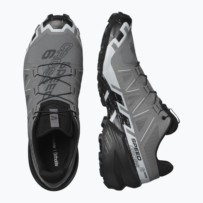 Herren Laufschuhe Salomon Speedcross 6 Wide quiet shade/schwarz/perlblau 6