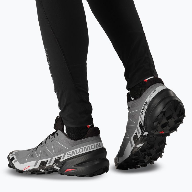 Herren Laufschuhe Salomon Speedcross 6 Wide quiet shade/schwarz/perlblau 8