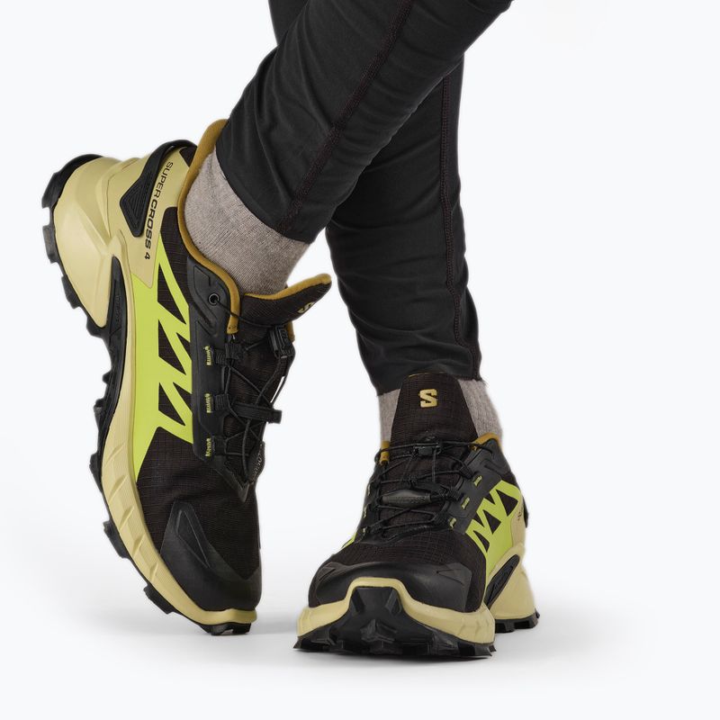 Laufschuhe Herren Salomon Supercross 4 GTX schwarz-grün L417317 3