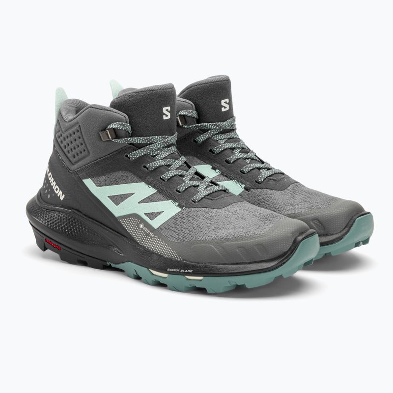 Salomon Outpulse Mid GTX Damen-Trekking-Stiefel ebony/qush/ebony 4