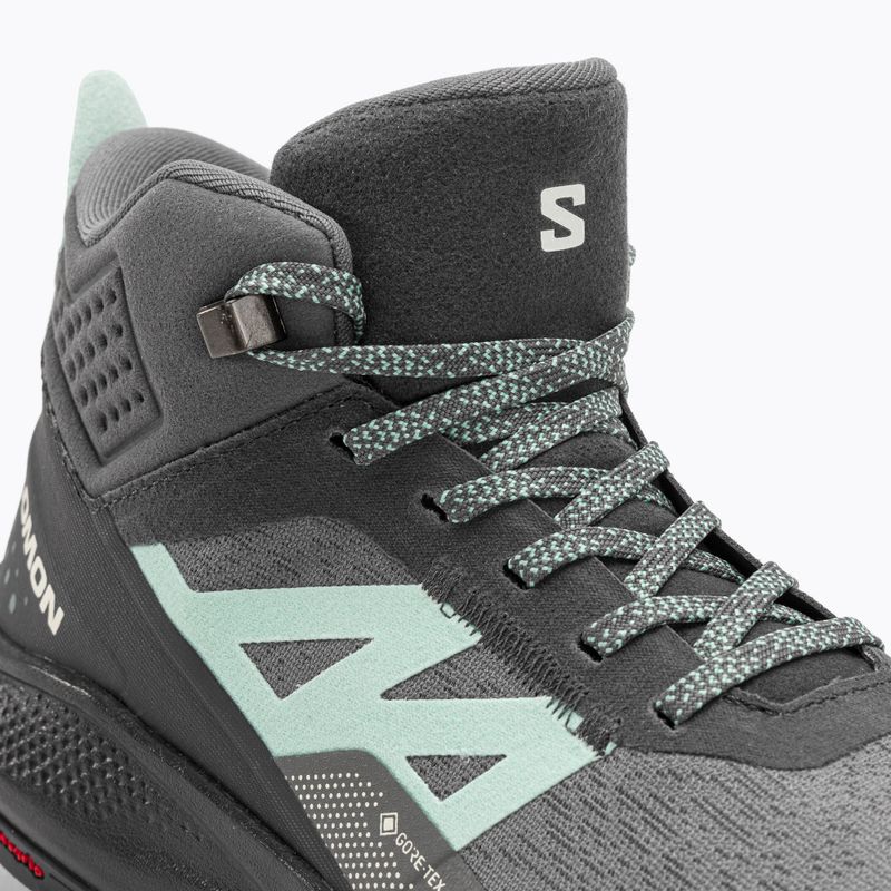 Salomon Outpulse Mid GTX Damen-Trekking-Stiefel ebony/qush/ebony 8
