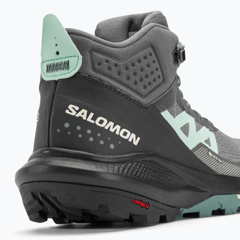 Salomon Outpulse Mid GTX Damen-Trekking-Stiefel ebony/qush/ebony 9