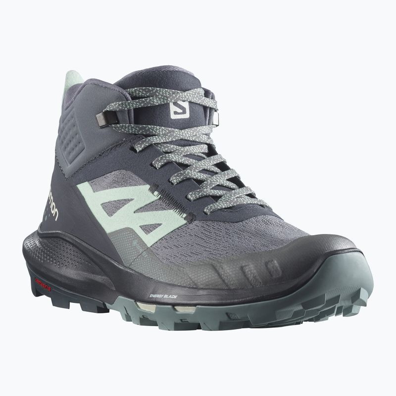 Salomon Outpulse Mid GTX Damen-Trekking-Stiefel ebony/qush/ebony 11
