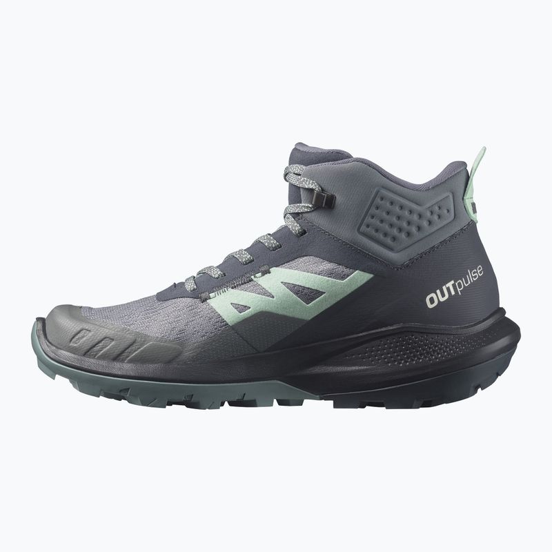 Salomon Outpulse Mid GTX Damen-Trekking-Stiefel ebony/qush/ebony 13