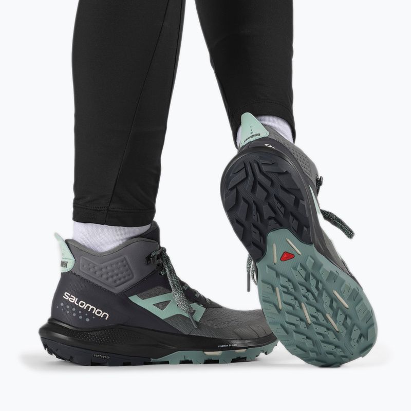 Salomon Outpulse Mid GTX Damen-Trekking-Stiefel ebony/qush/ebony 17