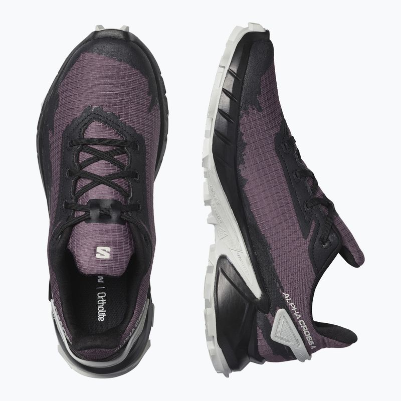 Damen Trail Schuhe Salomon Alphacross 4 lila L41725200 14