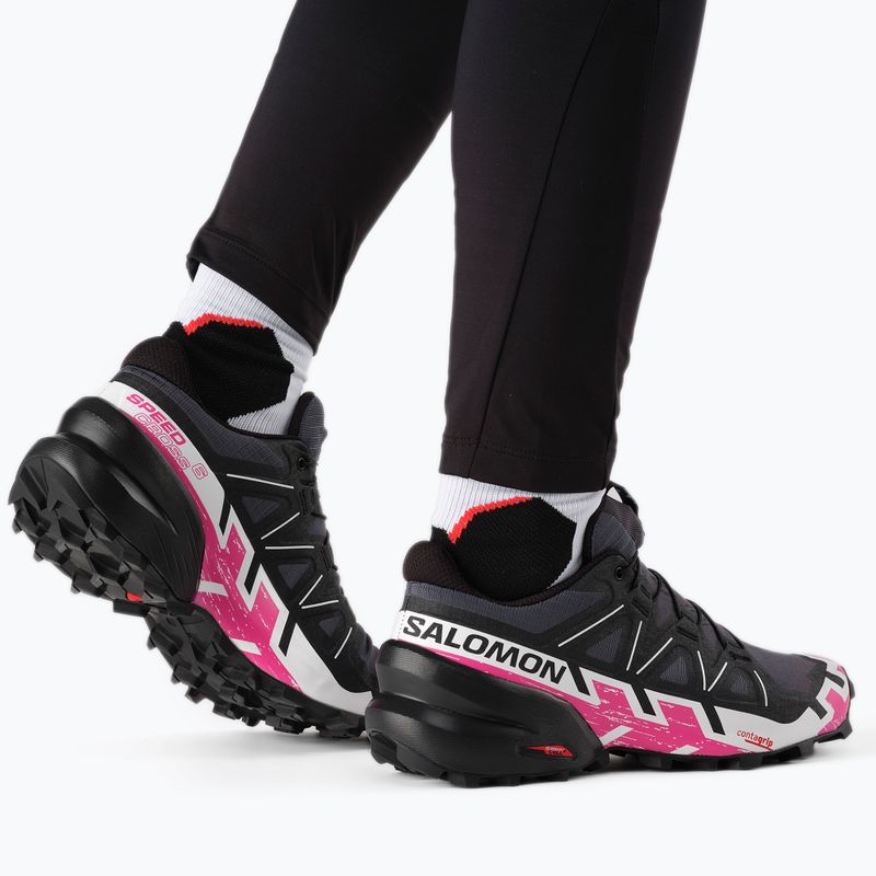 Laufschuhe Damen Salomon Speedrcross 6 grau L41743 4