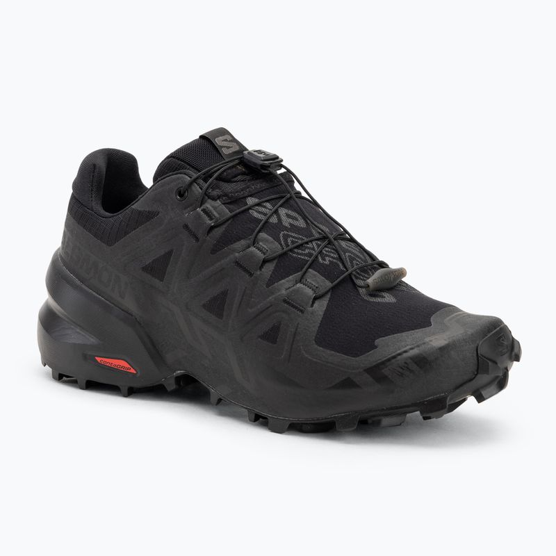 Laufschuhe Herren Salomon Speedcross 6 Wide black/phantom