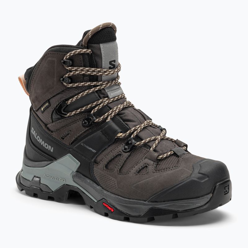 Damen-Trekkingschuhe Salomon Quest 4 GTX magnet/schwarz/sun