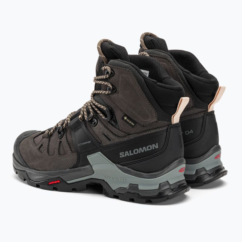 Damen-Trekkingschuhe Salomon Quest 4 GTX magnet/schwarz/sun 3