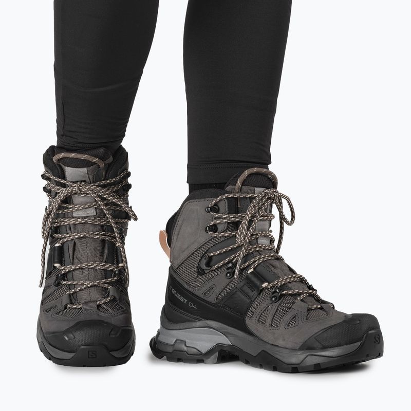 Damen-Trekkingschuhe Salomon Quest 4 GTX magnet/schwarz/sun 15