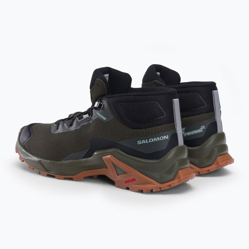 Trekkingschuhe Herren Salomon X Reveal Chukka CSWP 2 grün L41763 3