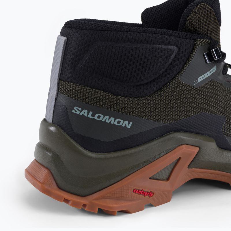 Trekkingschuhe Herren Salomon X Reveal Chukka CSWP 2 grün L41763 7