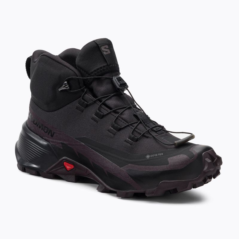 Trekkingschuhe Damen Salomon Cross Hike MID GTX 2 schwarz L41731