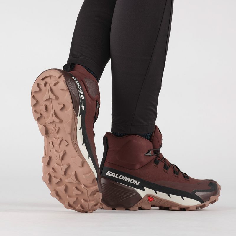 Trekking Wander Schuhe Damen Salomon Cross Hike MID GTX 2 bitter choColate/ mocha mousse 11