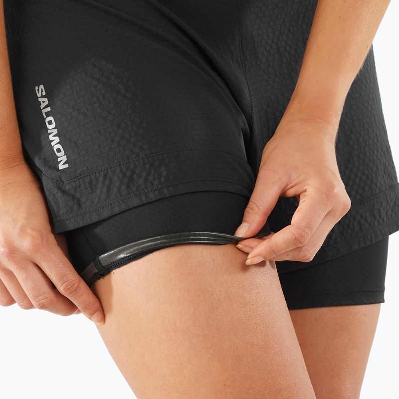 Damen-Laufshorts Salomon Sense Aero 2IN1 deep black 4